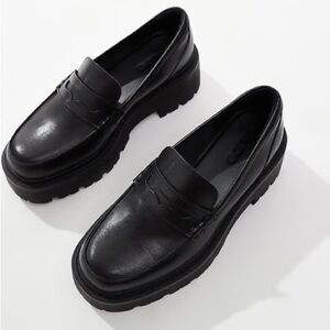 Black Leather Loafers